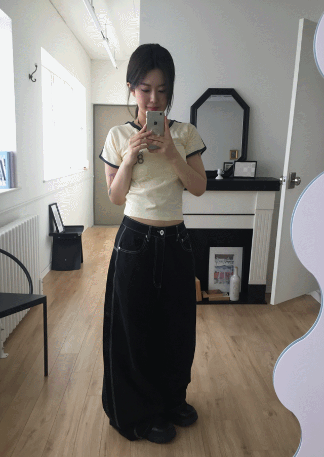 (OOTJ) ansah stitch cotton wide (2color)