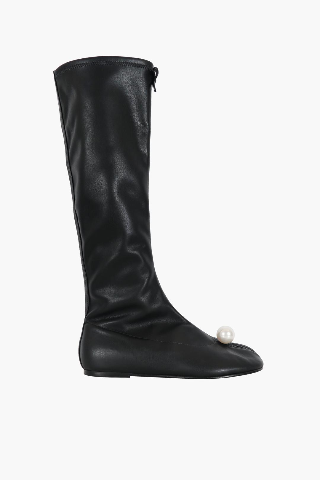 PEARL SOCK BOOT IN BLACK - BLACK / 36.5