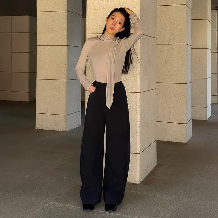 [1st_서지연 PICK] Curved Barrel Pants L202_23