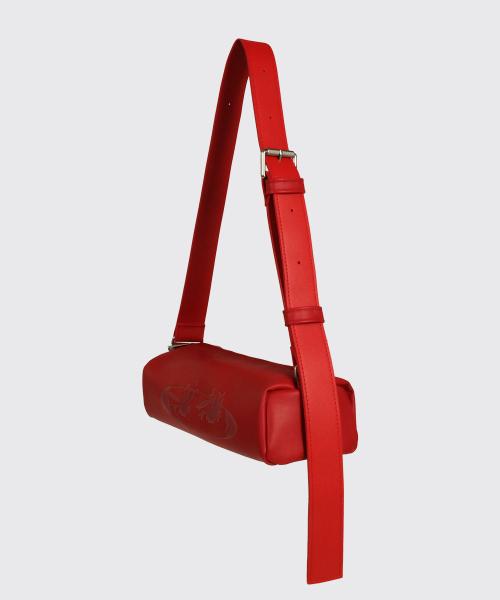 Chunky Buckle Air Bag Eye-Red