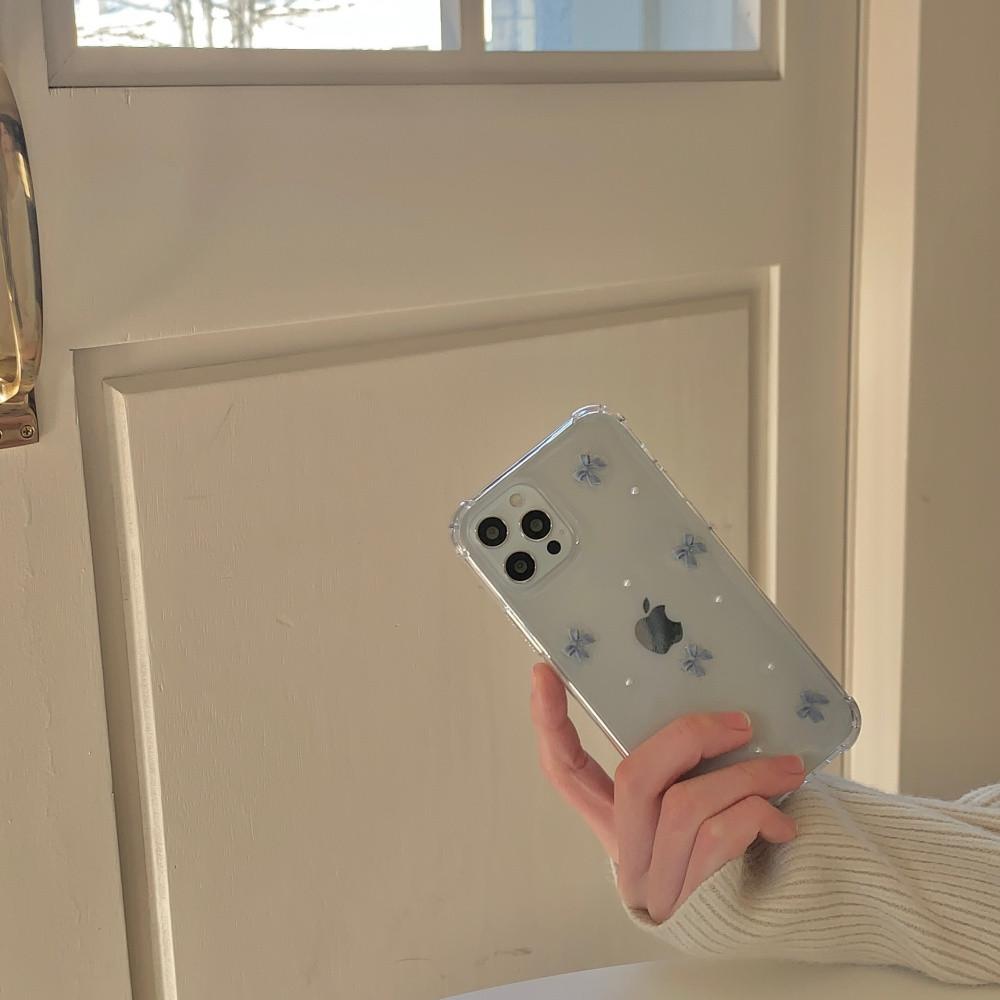 (~11/13)진주 리본 레진 케이스 3type /아이폰 폰 삼성 귀여운