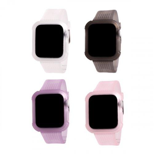 [애플워치 호환]프리미엄 TPU 투명 애플워치용 스트랩 40(38)mm (4종 택1)