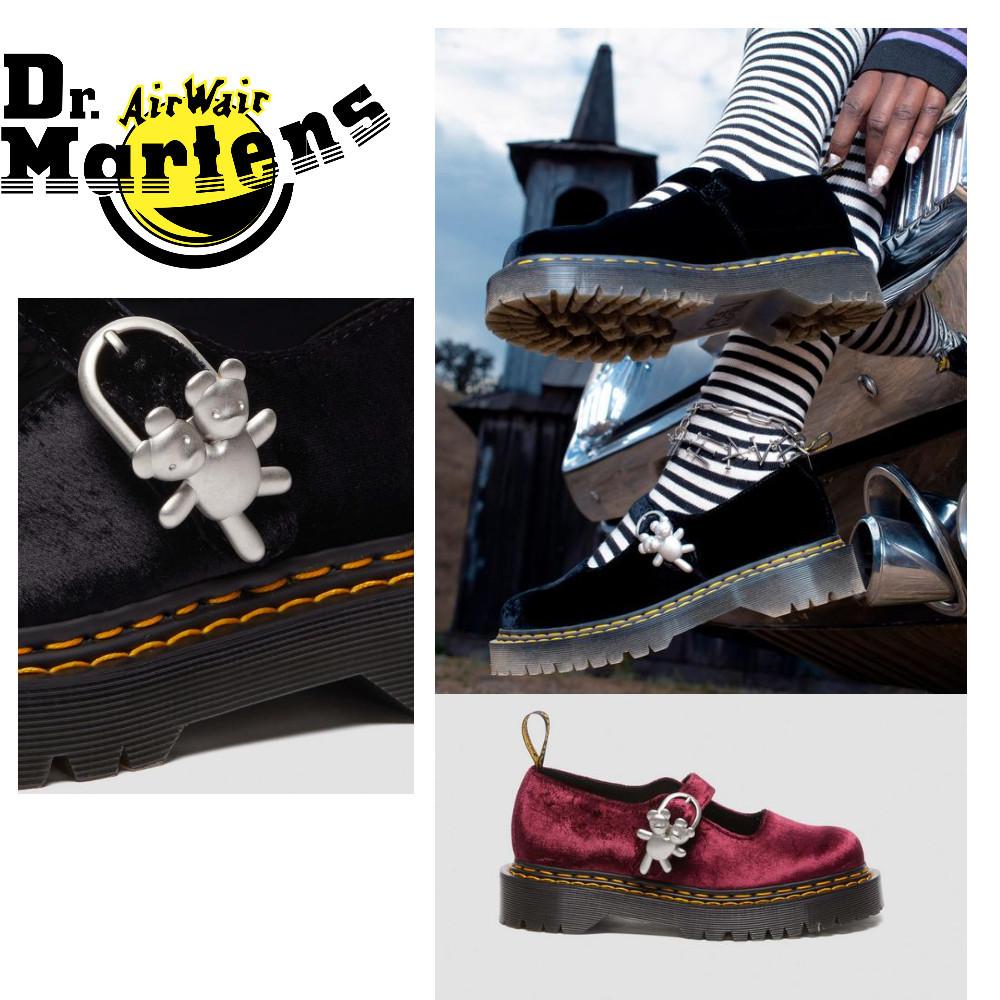 닥터마틴 마크제이콥스 아디나 헤븐 바이 마크 제이콥스 벨벳 로퍼 블랙 체리