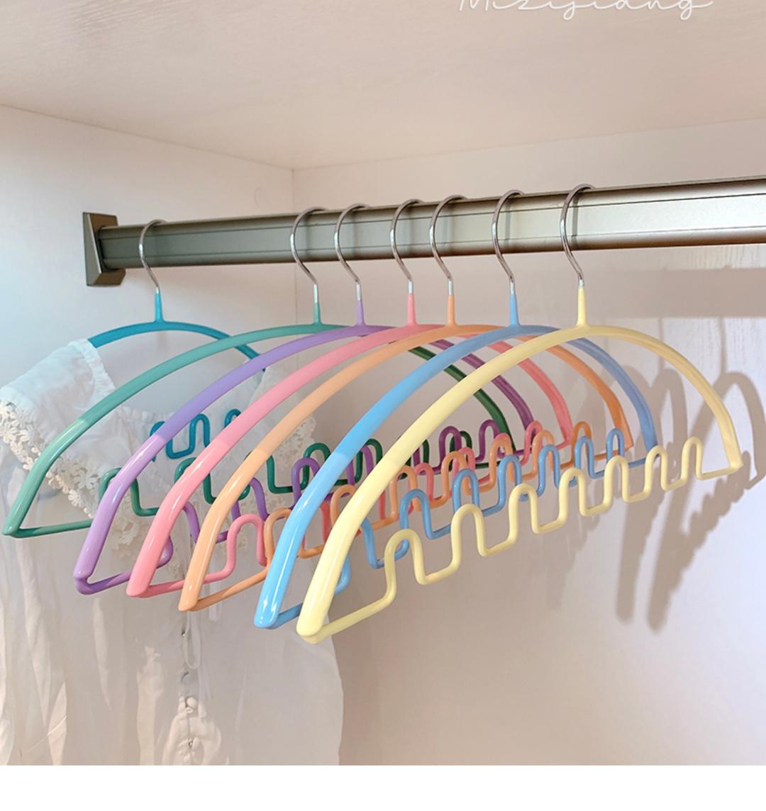 마카롱 컬러 끈속옷 수납 옷걸이