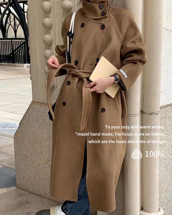 [양모100%] 쥬드 더블 핸드메이드 코트