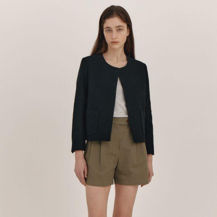 Classic Tweed Jacket(Black)