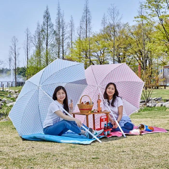 BT 우산텐트 블루