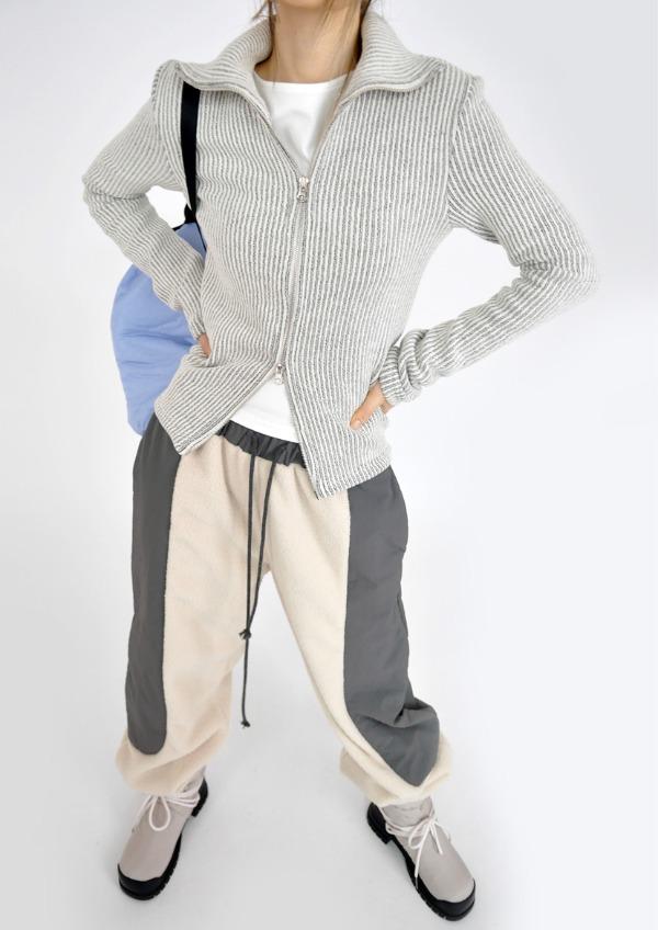 crayon two way zip up(3color)