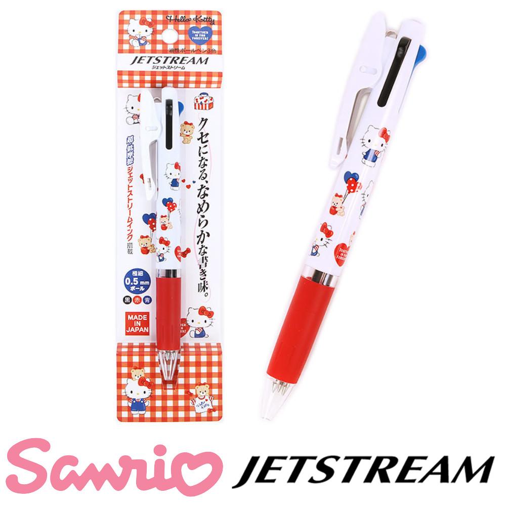 산리오 제트스트림 3색 볼펜 0.5mm 헬로키티 캐릭터 볼펜