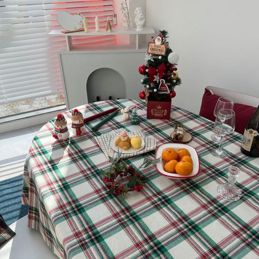 화이트 크리스마스 테이블보 러너 홈파티
