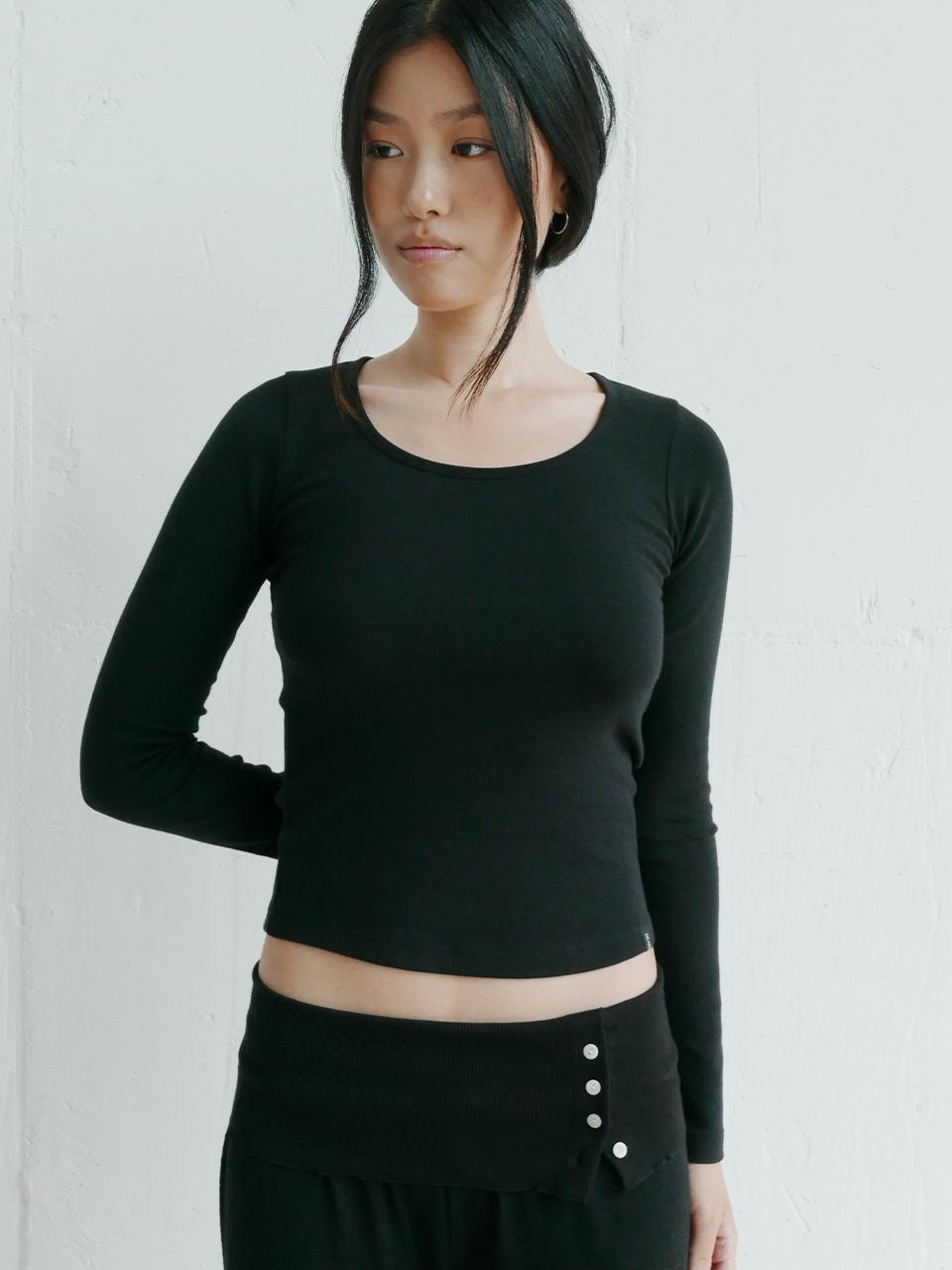 디어스토커 D. BASIC BABY ROUND-NECK LONG TEE - 3 COLOR