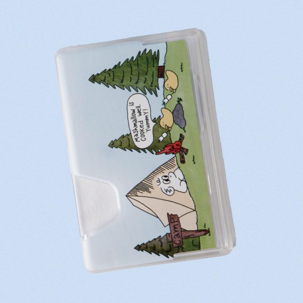 맥세이프 카드슬롯 투명 카드지갑 / [B타입]캠핑퍼피 카드포켓(단품)