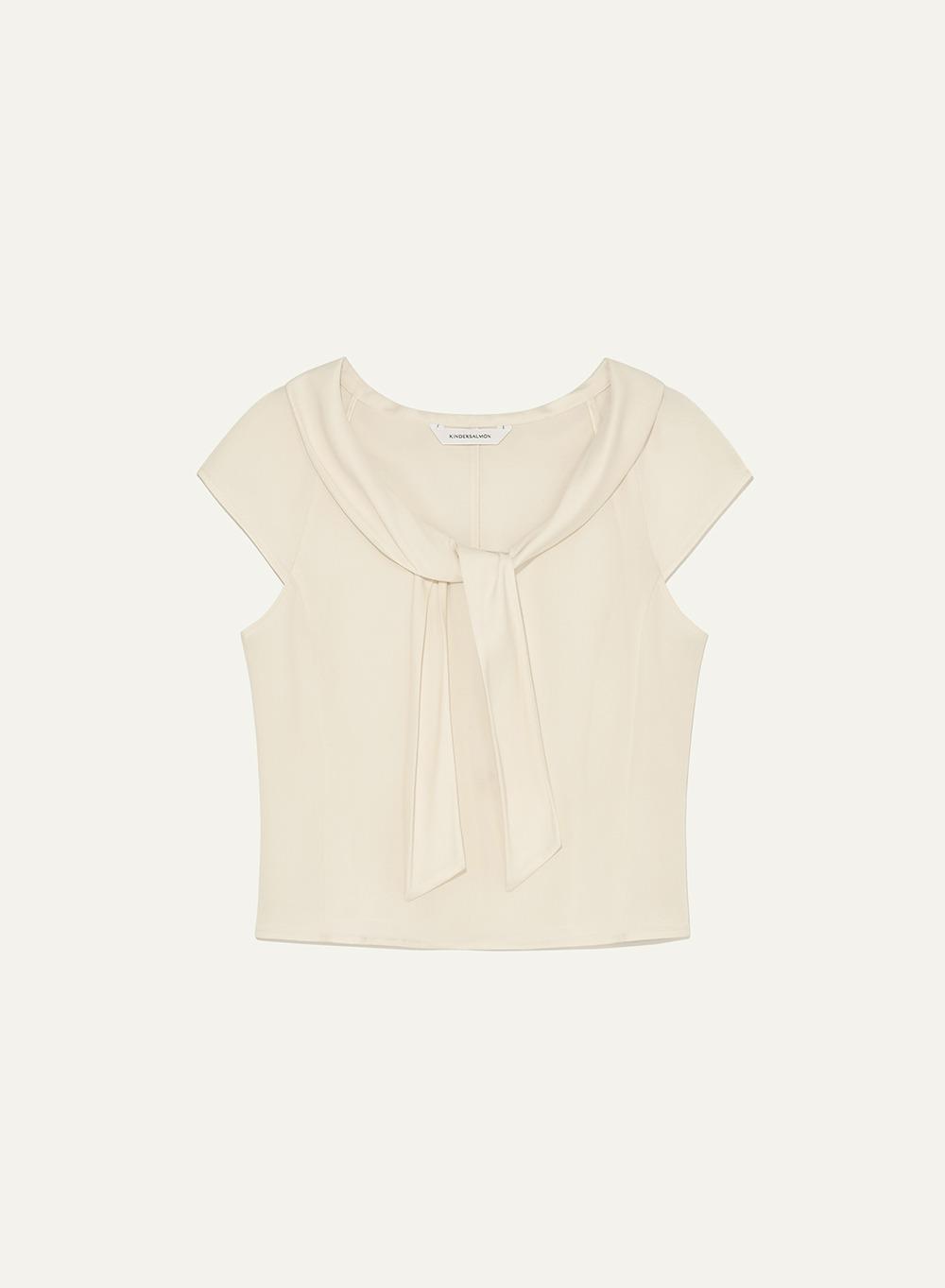 Valois Bowtie Top Cream