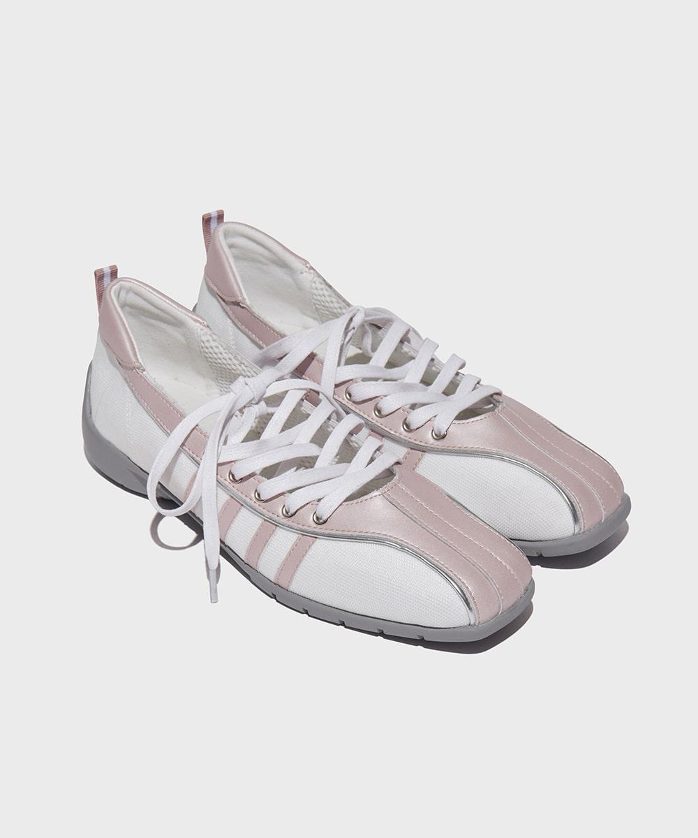 [NEW 10% | 04.09이내 출고] BLISS LACEUP SNEAKERS - PINK PEARL