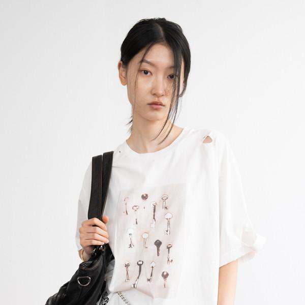 Vintage Destroyed Damage T (Ivory)