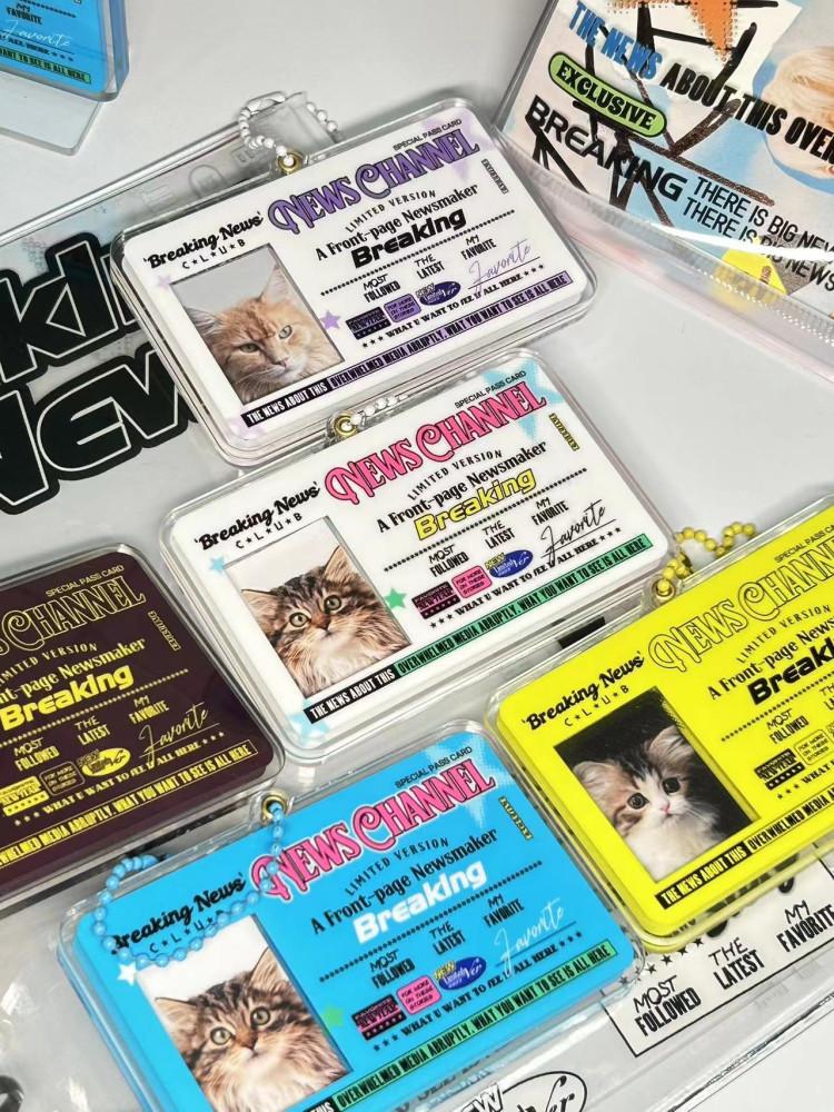 수심 Channel ID Card 채널 아이디 카드 홀더 포카 1인치 케이스 투명 케이스