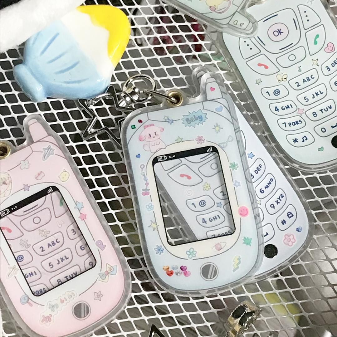 mobile phone keyring
