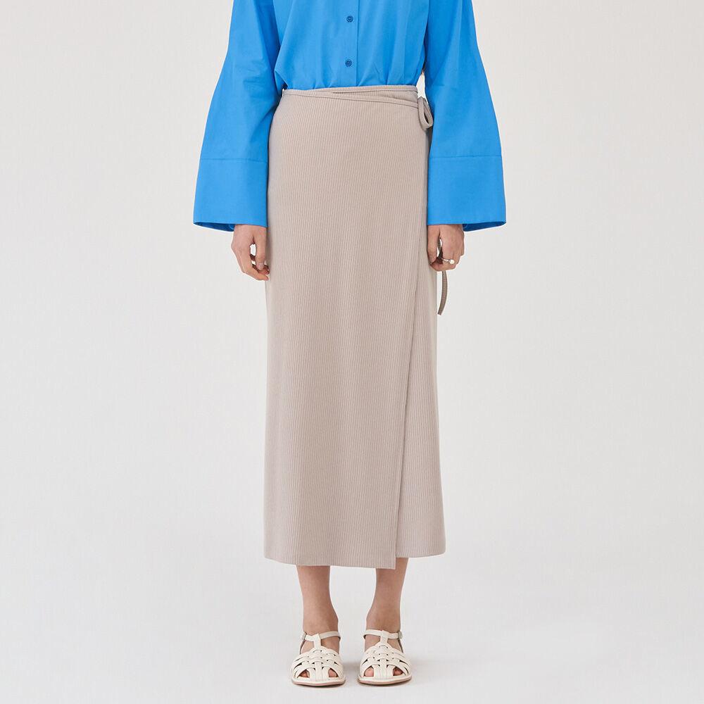 WRAP SKIRT - WARM GREY