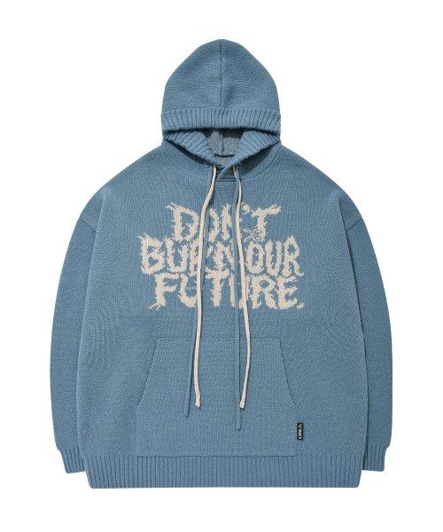 [PBA] DBOF Wool Knit Hoodie [SKY BLUE]