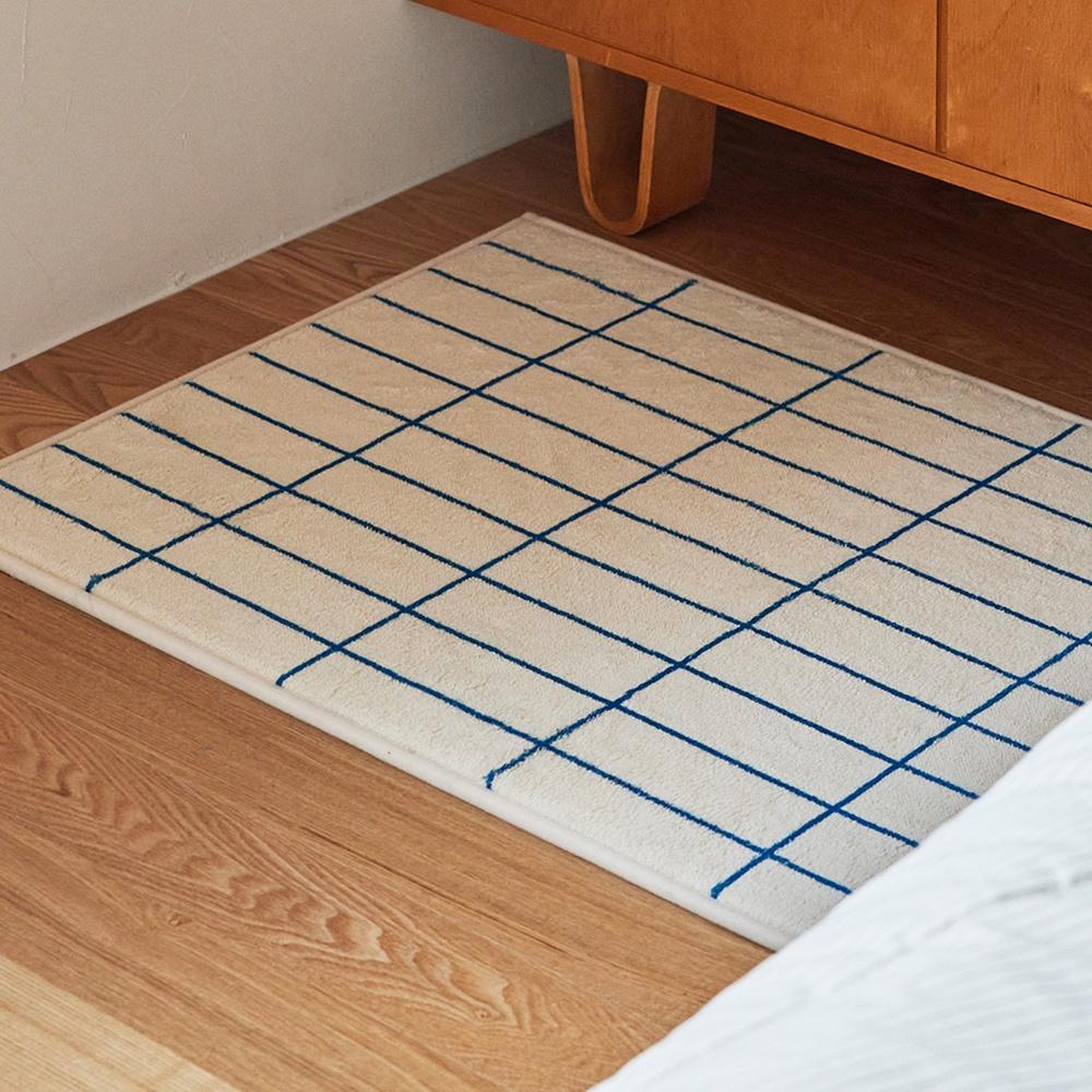 브릭 논슬립 미니러그 발매트 - 블루 (2sizes)