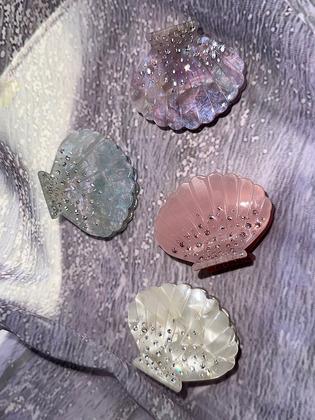 Twinkle shell hair clip (4color)