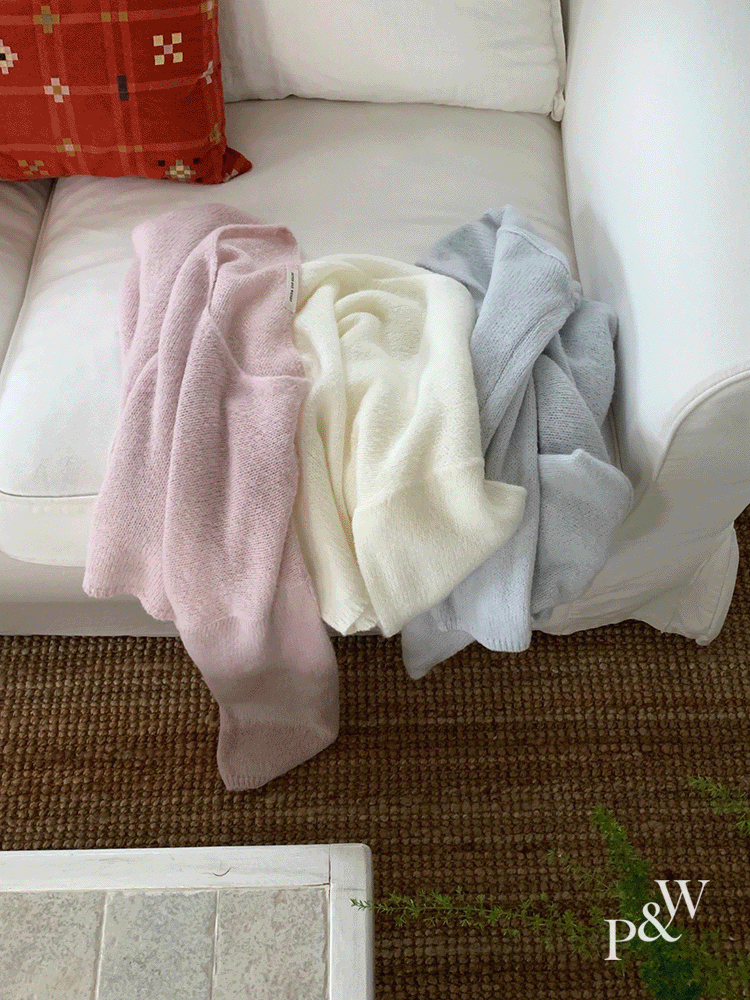 피터앤웬디 [🧴보들촉감/갓성비] #MADE 설기 모헤어 브이넥 니트