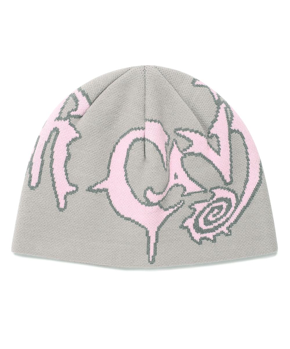 PSYCHE JACQUARD BEANIE[GREY]
