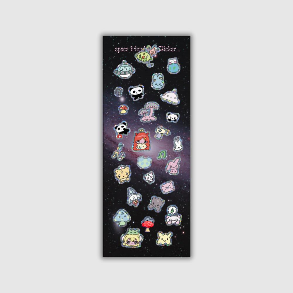 [made] space friends Hologram Sticker