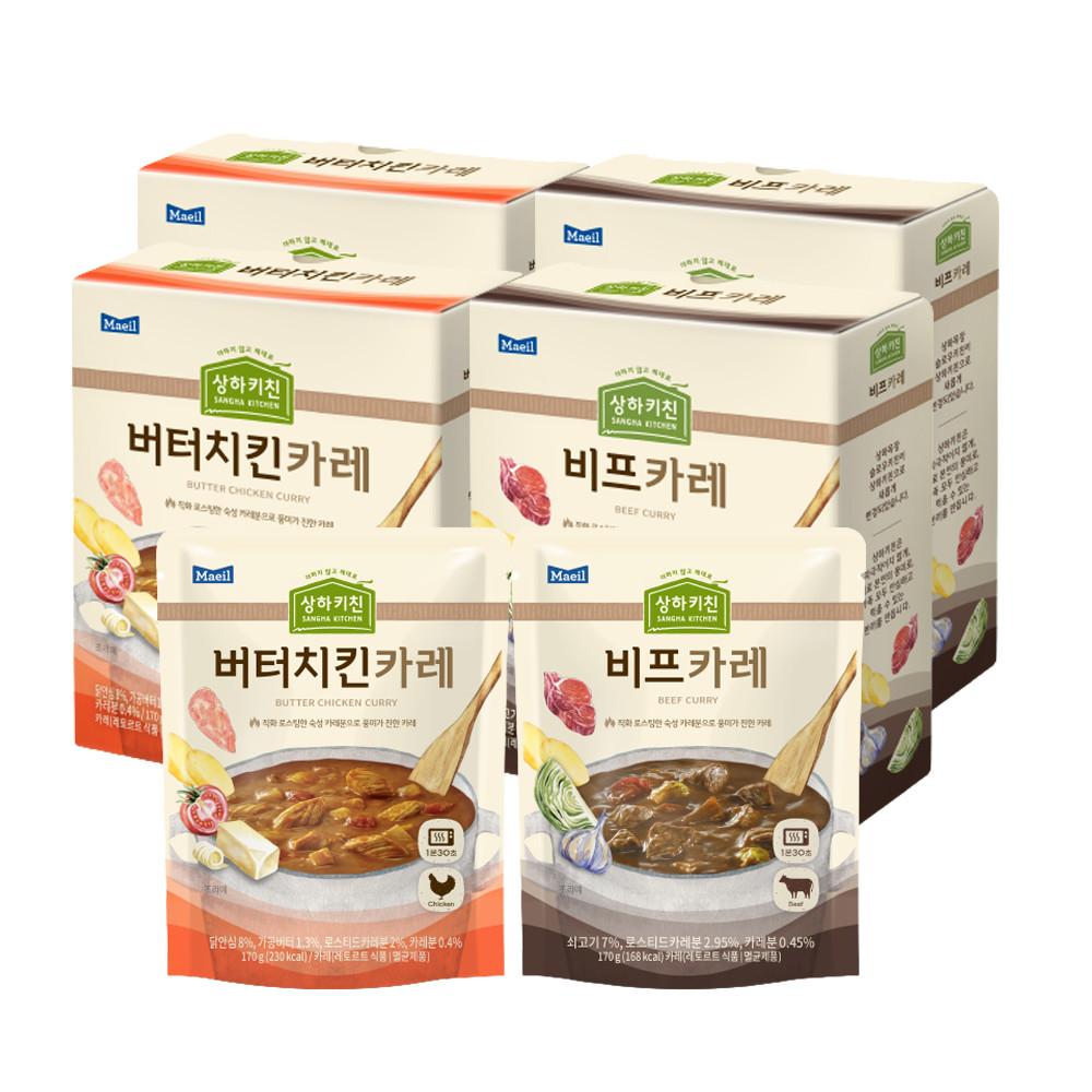 상하키친 카레 베스트 기획 (비프카레 6팩+버터치킨카레 6팩)