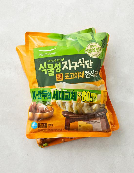 [풀무원] 식물성 지구식단 표고야채 한식교자 440g X 2입