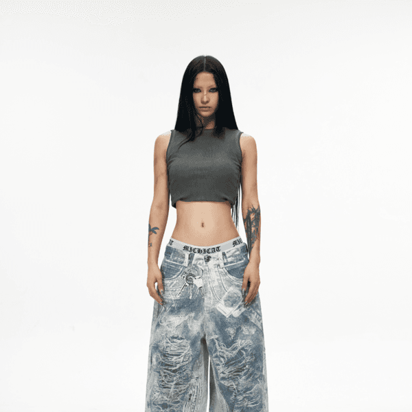 Vintage 3D Printed  Keychain Digital Conley Baggy Jeans