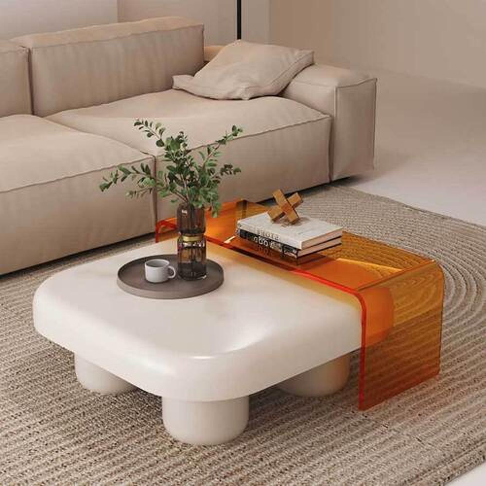 북유럽 모던센추리 아크릴 디자인 좌식 티 테이블