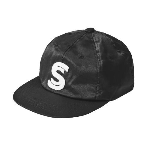 EMBLEM PATCH SATIN CAP (BLACK)