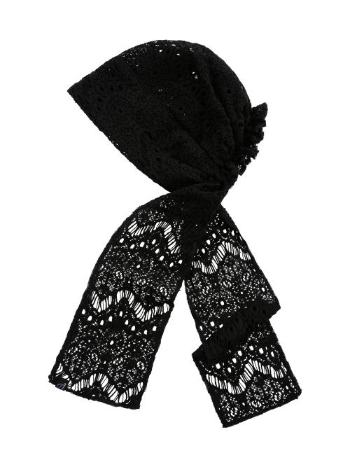 레이스 반다나 햇 BLACK