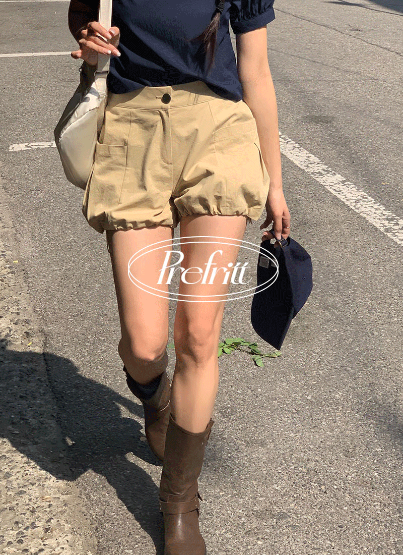 [PreFritt] Aladdin Pumpkin string pintuck shorts pt