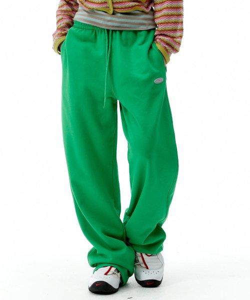 Ellipse Straight Sweat Pants Acid Green