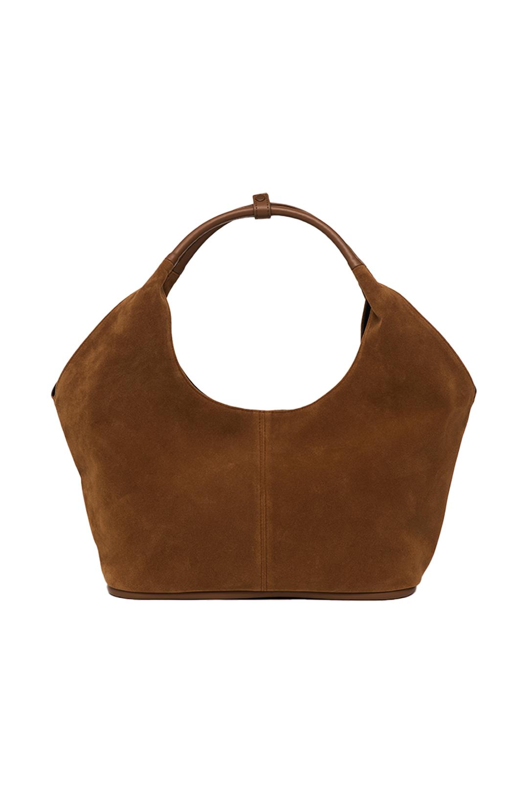 [2차 재입고]  미디움 베이스 백 medium vase bag (suede camel)