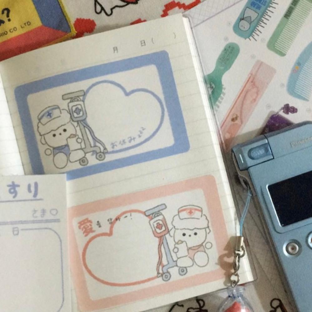 [ヒナクウ⋆히나쿠우] 메디컬 piece sticker set (6pcs)