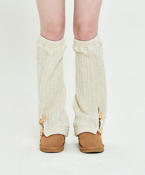 체리 케이블 니트 레그 워머 [아이보리]