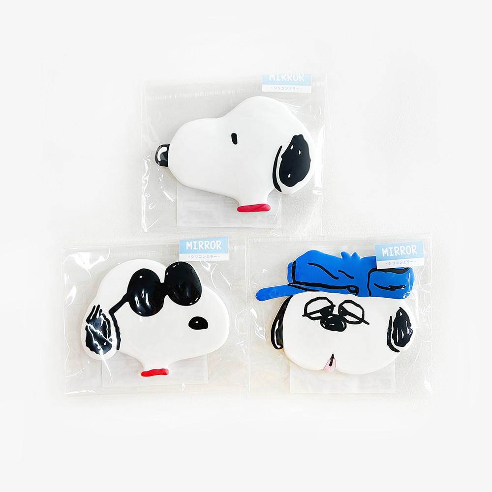 스누피 캐릭터 페이스 손거울 3종