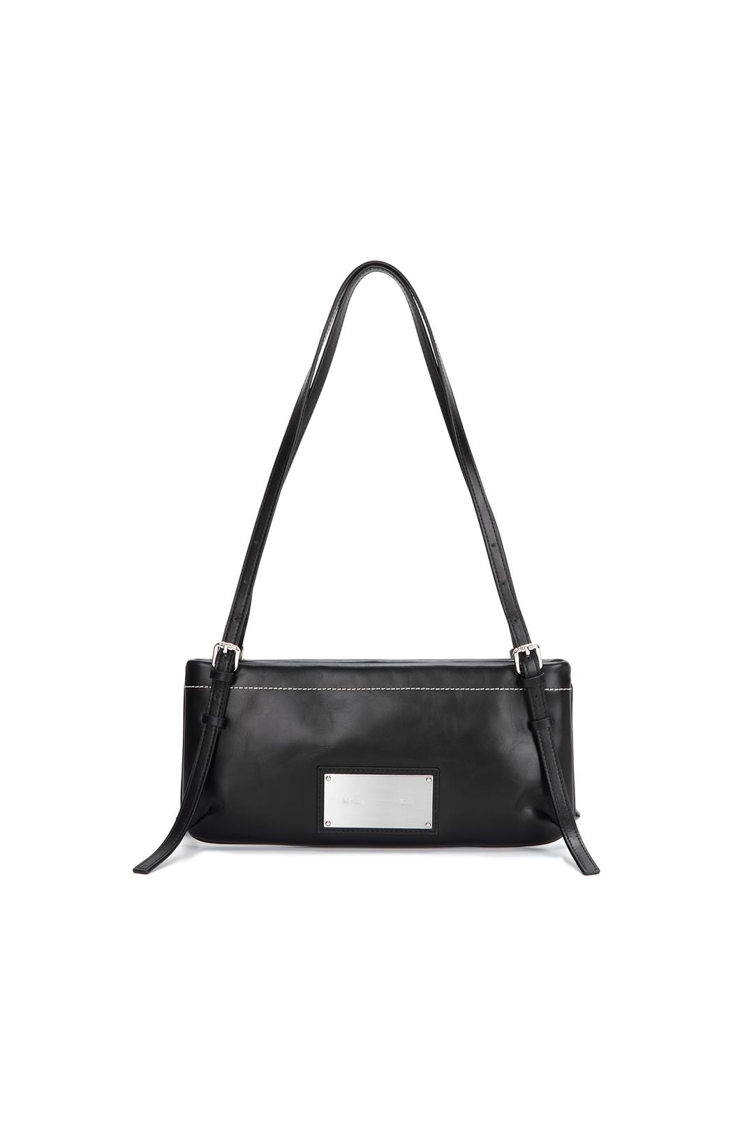 VINTAGE LEATHER SQUARE MINI BAG IN BLACK