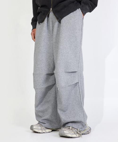 바운더리(BOUNDARY)  파라슈트 스트링 롱 스웨트 팬츠 [그레이] - 사이즈 & 후기 | 무신사