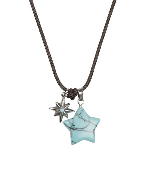 스타 스톤 팬던트 목걸이 터키석