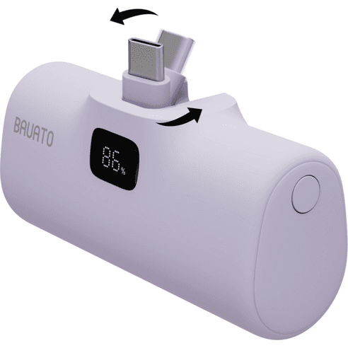 바우아토 단자 접이식 PD 20W 고속 충전 미니 일체형 도킹형 보조배터리 5000mAh - 보조배터리 | 쿠팡