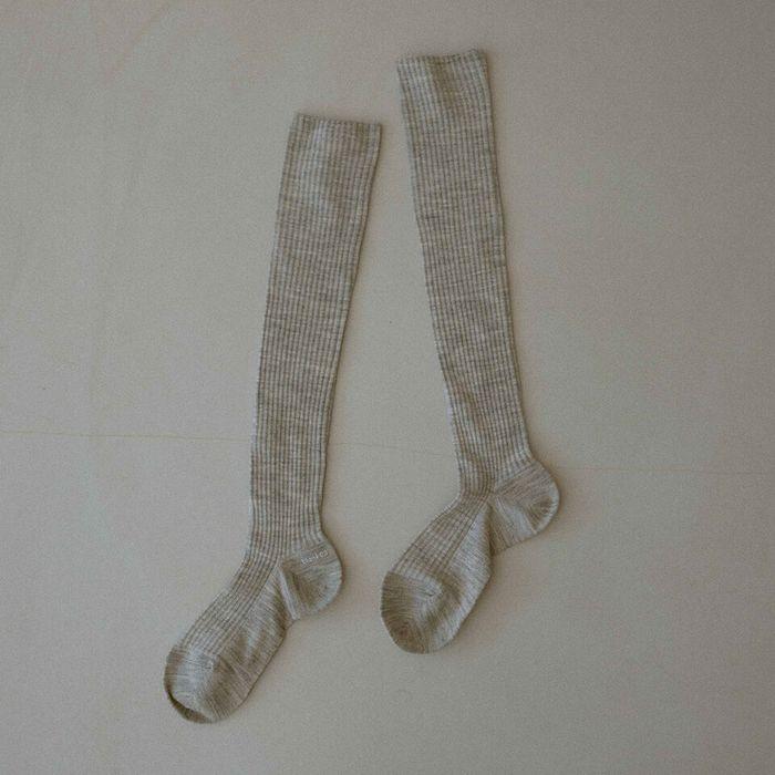 wool knee socks (4colors)