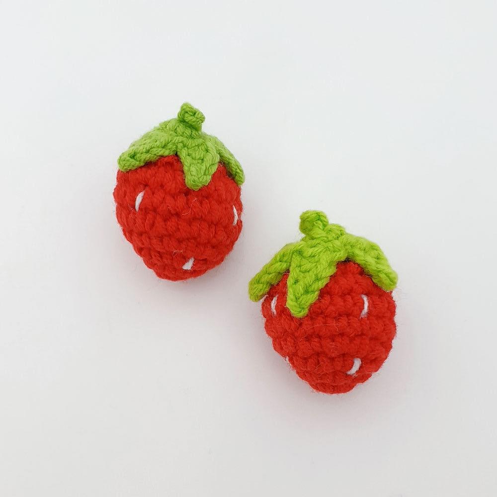 딸기인형 키링 뜨개키링 가방고리
