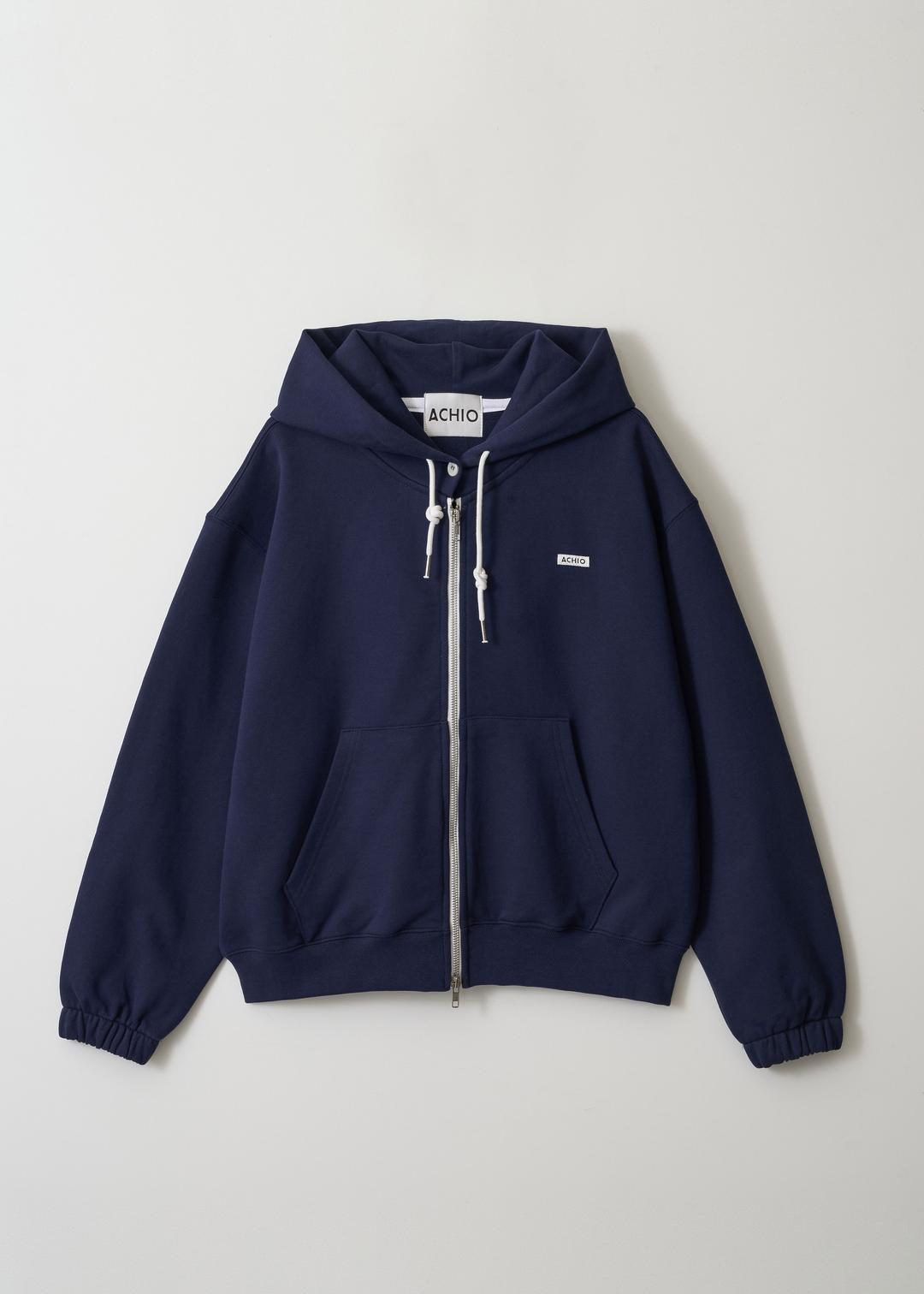 3rd / Button zip-up hoodie_Navy