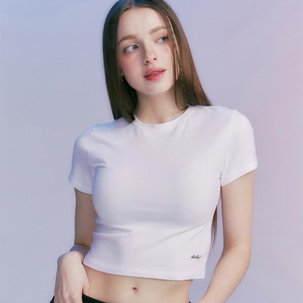 MF CLASSIC CROP TEE-WHITE