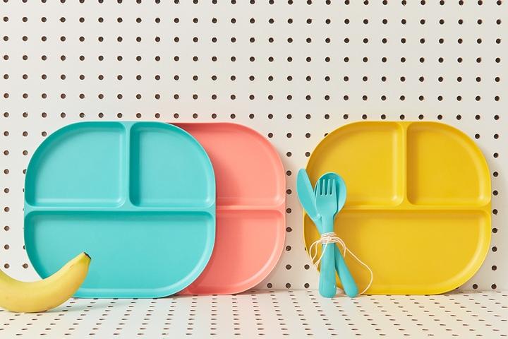 바이오부소재 디바이디드 트레이/어린이/캠핑/다이어트식판 (6color)