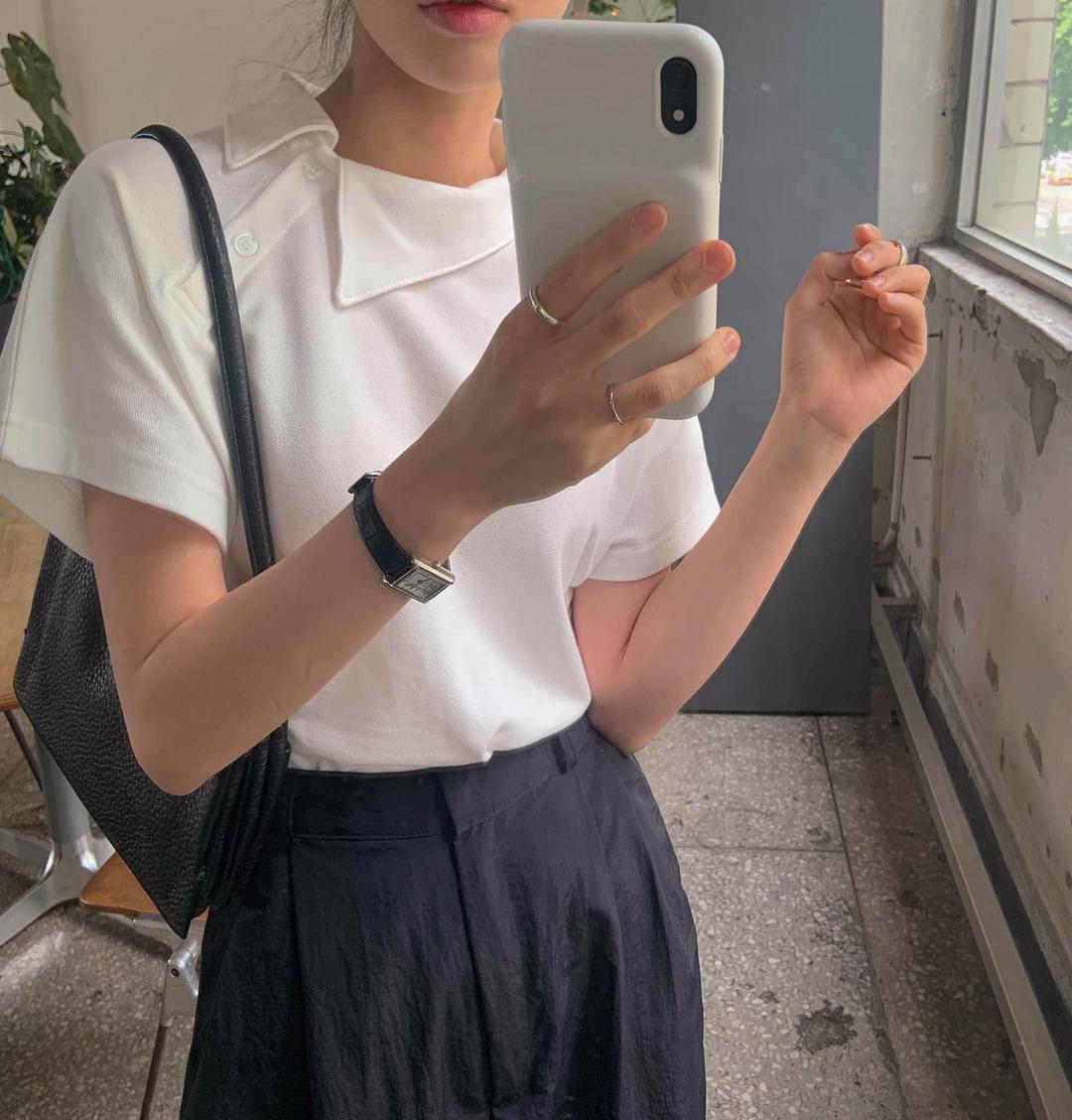 ♡Best 재진행!♡ [단독진행] criss collar tee (3color)